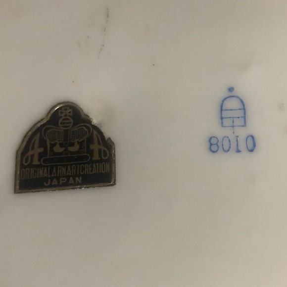 Vtg Original Arnart Creations Hand Painted Fragonard Dresser Tray Japan Jewerly - Picture 8 of 8